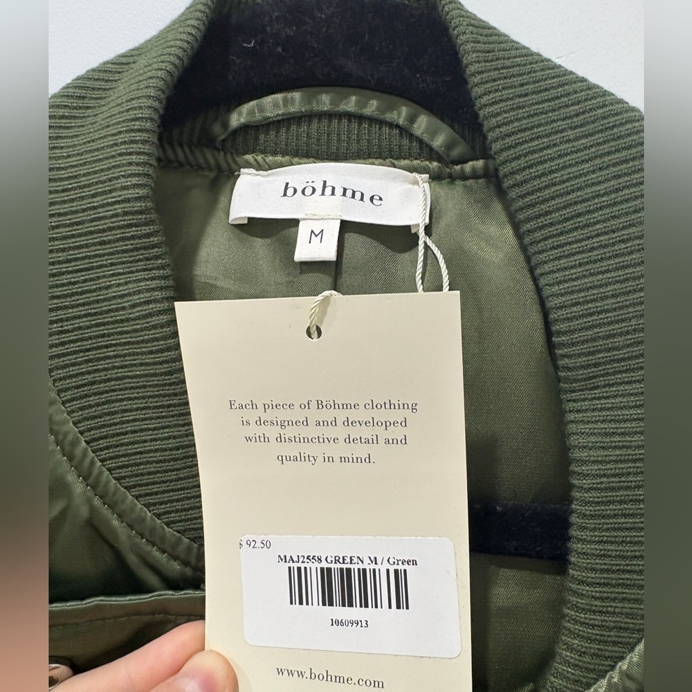 Bohme Rylee Satin Bomber Jacket - Picture 5 of 7